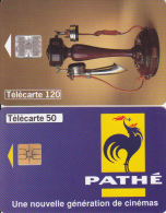 2 TC F675 Pathé Et F761 Téléphone Midlé, Texte Verso Décalé Vers Le Haut - Variétés