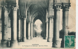 Delcampe - PONTMAIN - Le Portique De La Basilique - Les Gros Piliers - Pontmain