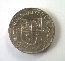 Monnaies - Maurice - 1 Rupee 1987 - Superbe - - Mauritius