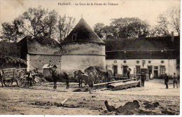 FLOGNY La Cour De La Ferme D Chateau (Voir Scan Recto Et Verso) - Flogny La Chapelle