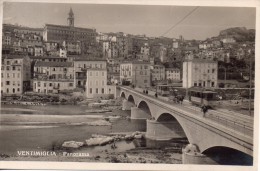 Ventimiglia - Panorama, 1932 (pont, Tramways, Piétons) - Non Classificati