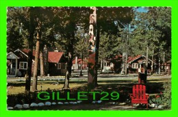 JASPER, ALBERTA - RUSTIC BUNGALOWS AT TEKARRA LODGE - TRAVEL - =PUB. BY J.H. BELL - - Jasper