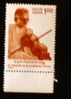 INDE  Musique.  Instrument De Musique, Violon 1 Valeur Emise En 1993. °. ** MNH - Music