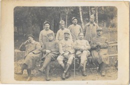 LA BOURBOULE (63) Carte Photo Groupe De Blessés Militaire Guerre 1914-18 Parc Fenestre - La Bourboule