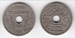 **** TUNISIE - TUNISIA - 5 CENTIMES 1918 - PROTECTORAT FRANCAIS **** EN ACHAT IMMEDIAT !!! - Túnez