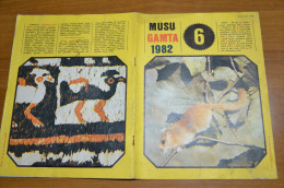 Litauen Lithuania Magazine Our Nature   1982 Nr.6 Squirrel  Animals Birds - Tijdschriften