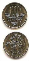 Lithuania - Lietuva  2010 Regular Coin 10 Cetai UNC - Lithuania