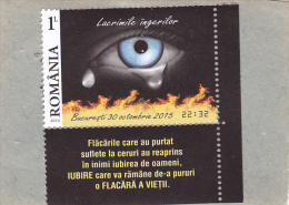 Tears Angel,2015,MNH,** STAMPS + LABELS,ROMANIA. - Neufs