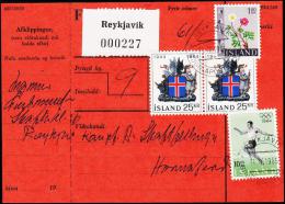 1964. Wappen Islands. 25 Kr.  Fylgibréf. REYKJAVIK 11.IX.1965. (Michel: 380) - JF180951 - Lettres & Documents