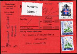 1964. Wappen Islands. 25 Kr.  Fylgibréf. Postkrafa 1400 Kr. REYKJAVIK 30.VII.1965. (Michel: 380) - JF180958 - Covers & Documents