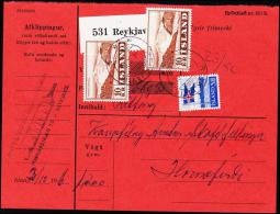 1957. Landscapes. 10 Kr. Fylgibréf. Postkrafa 680,95 Kr. REYKJAVIK 4.X.61. (Michel: 318) - JF180975 - Unused Stamps