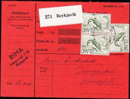 1959. Fauna. 5 Kr. Salmon. 3 Ex. Fylgibréf. REYKJAVIK 8.5.61. (Michel: 338) - JF180991 - Nuevos