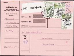 1959. Fauna. 5 Kr. Salmon. Fylgibréf. REYKJAVIK 2.II.61. (Michel: 338) - JF180999 - Ongebruikt