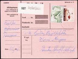 1959. Fauna. 5 Kr. Salmon. Fylgibréf. REYDARFJÖRDUR 10. 2. 1961. (Michel: 338) - JF181004 - Unused Stamps