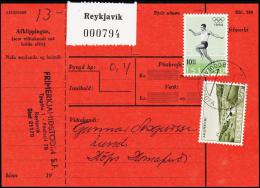 1964. Olympiade. 10 Kr. Fylgibréf. REYKJAVIK 15.IX.65. (Michel: 387) - JF181063 - Lettres & Documents