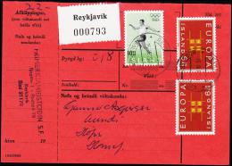 1963. Europa CEPT. 6 Kr. Fylgibréf. REYKJAVIK 15. IX. 1965. (Michel: 373) - JF181083 - Covers & Documents