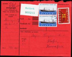 1964. EIMSKIPAFÉLAG ISLANDS. 10 Kr. Fylgibréf. REYKJAVIK 28.I. 1964. (Michel: 377) - JF181117 - Lettres & Documents