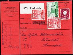 University Of Island. 10 Kr. Perf. Fylgibréf. Postkrafa 353,30 Kr. REYKJAVIK 27.X.61. (Michel: 358A) - JF181044 - Briefe U. Dokumente