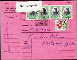 1957. Jonas Hallgrimsson. 5 Kr. Fylgibréf. REYKJAVIK 12.VII.59. (Michel: 322) - JF181055 - Ongebruikt