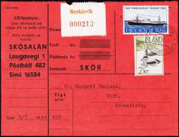 1964. EIMSKIPAFÉLAG ISLANDS. 10 Kr. 2 Ex. Fylgibréf. REYKJAVIK 13.III. 1964. (Michel: 377) - JF181122 - Brieven En Documenten