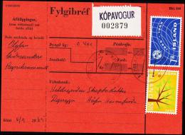 1962. Europa CEPT. 5,50 Kr. Fylgibréf. KOPAVOGUR 6. IX. 1965. (Michel: 364) - JF181085 - Briefe U. Dokumente