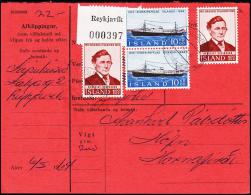 1964. EIMSKIPAFÉLAG ISLANDS. 10 Kr. Fylgibréf. REYKJAVIK 8.V. 1964. (Michel: 377) - JF181112 - Lettres & Documents