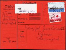 1964. EIMSKIPAFÉLAG ISLANDS. 10 Kr. Fylgibréf. SEYDISFJÖRDUR 24.IV.64. (Michel: 377) - JF181125 - Brieven En Documenten