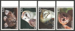 TONGA NIUAFO'OU 2012 BIRDS OWLS ART PAINTINGS EXPRESS SET MNH - Tonga (1970-...)
