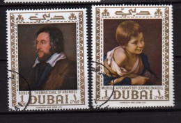 Dubai ° - 1967 -  Tableau De Murillo Et Rubens. Yvert, 92-92B, Gommé Oblitéré.   Vedi Descrizione - Dubai