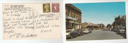 1968  Postcard Prestatyn Shopping Precinct, Cars  GB Stamps Cover - Denbighshire