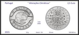 PORTUGAL - 2015 - 2,5 € ( Euro ) - UNC.- Alterações Climáticas - Climate Change - O Clima é Connosco - Portugal