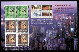 Hong Kong 1997 Classics Stamps S/s No 7 - Stamps On Stamps Electricity QEII - Unused Stamps