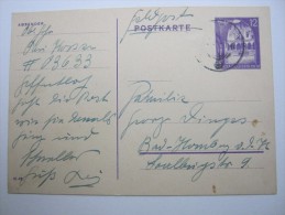 1942, Ganzsache Mit Feldpoststempel , Recht Selten - Otros & Sin Clasificación