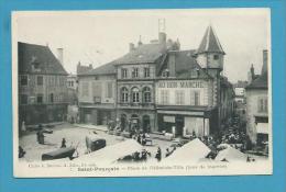 CPA 7 Jour De Marché Place De L'Hôtel De Ville SAINT-POURCAIN 03 - Other & Unclassified