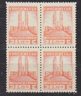 Belgisch Congo 1941 Monument Koning Alibert I 1,75 Fr Bl Van 4 ** Mnh (26271D) - Nuovi