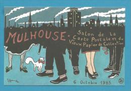 CPM N° 120 Salon De La Carte Postale 1985 MULHOUSE Tirage Limité Illust. Patrick HAMM - Hamm