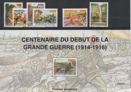 Sénégal 2014 Année Complète Complete Year Set Jahrgang Mi. 2216 - 2222 Bloc 108 1ère Guerre Mondiale Lacs Et Cours D'eau - Sénégal (1960-...)