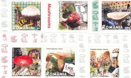 MUSHROOMS,CAMPIGNONS 2008 FULL SET, MNH,ROMANIA.PRICE FACE VALUE! - Ongebruikt