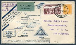 1931 New Zealand Wellington - New Plymouth First Flight Airmail Cover - Airmail