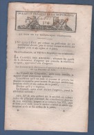 BULLETIN DES LOIS AN VIII - HOSPICES CIVILS - ARMEE FRANCAISE EN HELVETIE - BRIGANDAGE ORNE - - Décrets & Lois