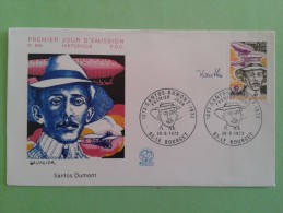 FRANCE 1973 - N°1746 - PREMIER JOUR FDC - Aviateur Santos Dumont - Signé Par Le Graveur Jacques GAUTHIER - Unclassified
