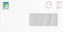 Mayotte 1998 Mamoudzou NL 38720 Meter Franking Internal Cover - Lettres & Documents