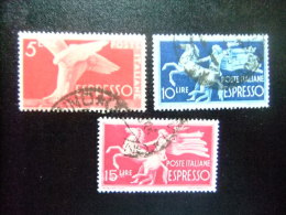 ITALIA ITALIE 1945 YVERT Nº Expres 27+28+29 º FU - Exprespost