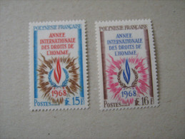 1968  POLYNESIE    P 62/63  * *      DROITS DE L HOMME - Nuovi