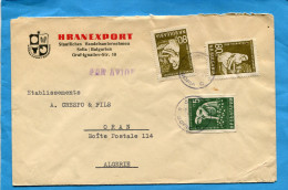 MARCOPHILIE-Lettre  Commerciale-Bulgarie- Pour Françe-cad 1961-3 Stamps- 996+1002 Agriculture - Cartas & Documentos