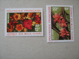 1971  POLYNESIE    P 83/85  * *    JOURNEE DES MILLE FLEURS 3 VALEURS - Nuevos