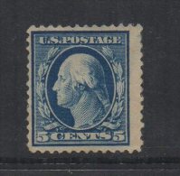 N882-UNITED STATES/USA- 1908- SC#: 335. MNG- 5 CTS. WASHINGTON - CV: US$ 50.00 / €: 47.00 - Neufs