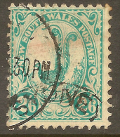 NSW 1905 2/6 Blue-green Lyrebird SG 349 U #QO158 - Used Stamps