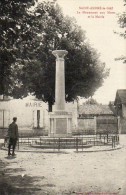 CPA - SAINT-ANDRE-le-GAZ (38) - Aspect Du Monument Aux Morts Et De La Mairie Dans Les Années 20 - Saint-André-le-Gaz