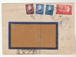 1949 REGISTERED ROMANIA Stamps COVER - Lettres & Documents